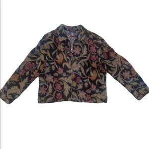 Floral tapestry jacket